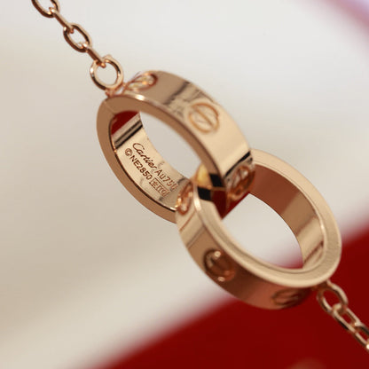 [Eterna Jewels]LOVE DOUBLE RING NECKLACE