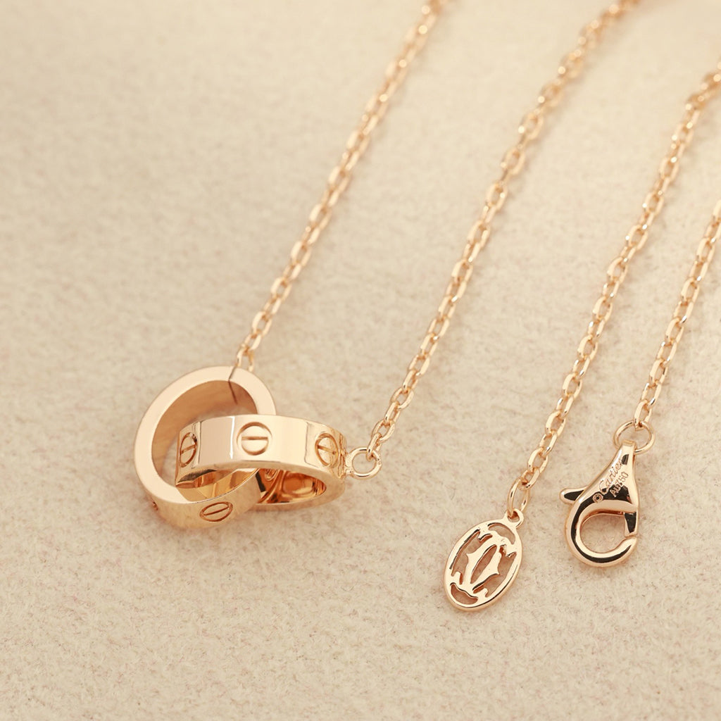 [Eterna Jewels]LOVE DOUBLE RING NECKLACE