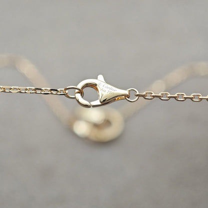 [Eterna Jewels]LOVE DOUBLE RING HALF DIAMOND NECKLACE
