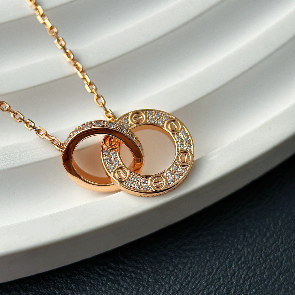 [Eterna Jewels]LOVE  FULL DIAMOND PENDANT NECKLACE