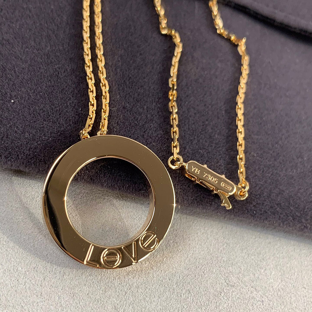 [Eterna Jewels]LOVE NECKLACE 16MM 3 DIAMONDS