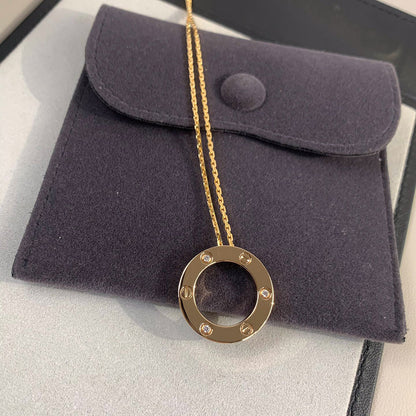 [Eterna Jewels]LOVE NECKLACE 16MM 3 DIAMONDS