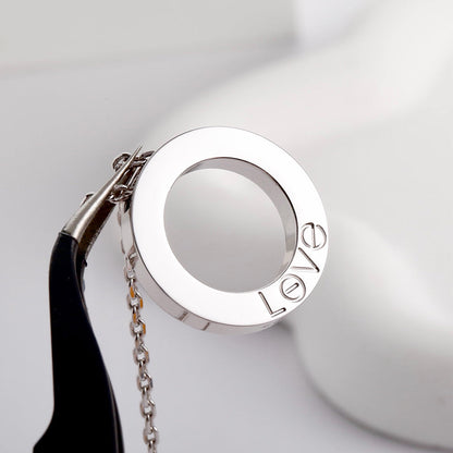 [Eterna Jewels]LOVE NECKLACE 16MM  FULL DIAMOND
