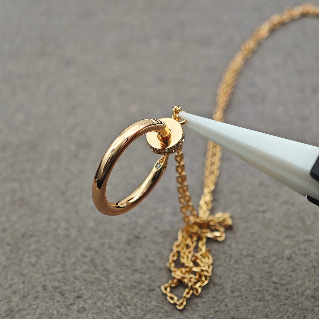 [Eterna Jewels]JUSTE NECKLACE HALF DIAMOND