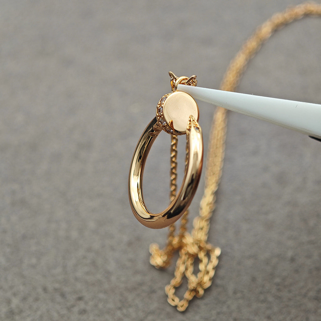 [Eterna Jewels]JUSTE NECKLACE HALF DIAMOND