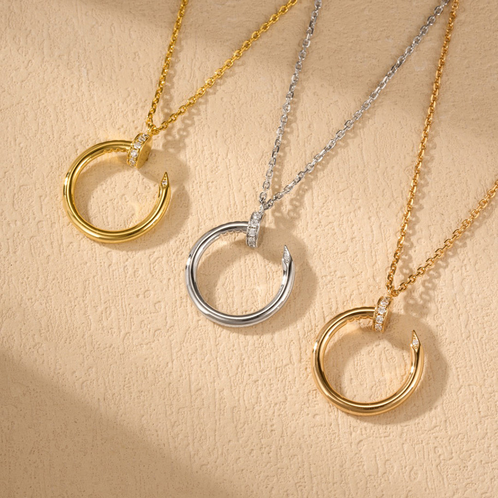 [Eterna Jewels]JUSTE NECKLACE HALF DIAMOND