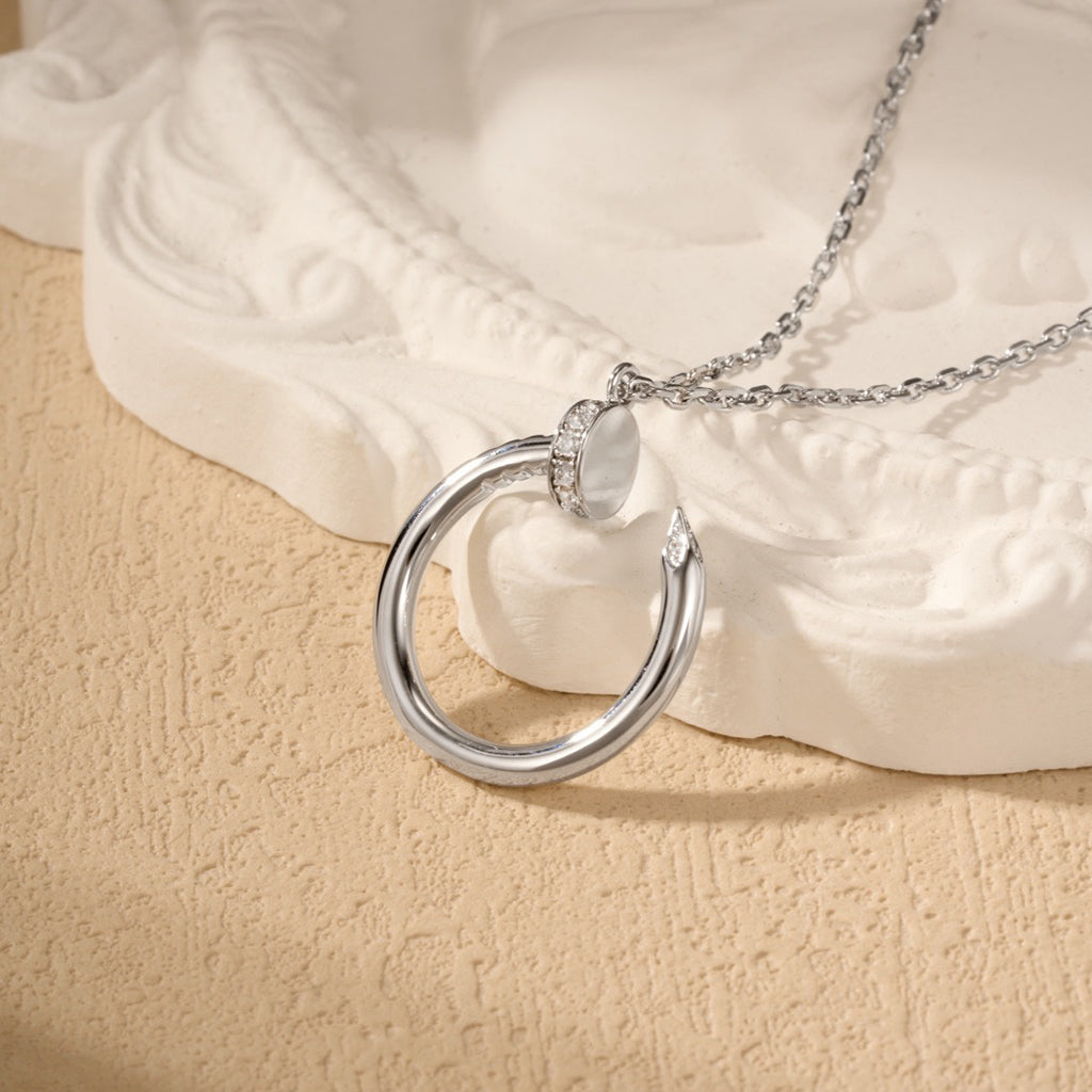 [Eterna Jewels]JUSTE NECKLACE HALF DIAMOND