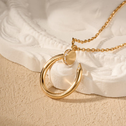 [Eterna Jewels]JUSTE NECKLACE HALF DIAMOND
