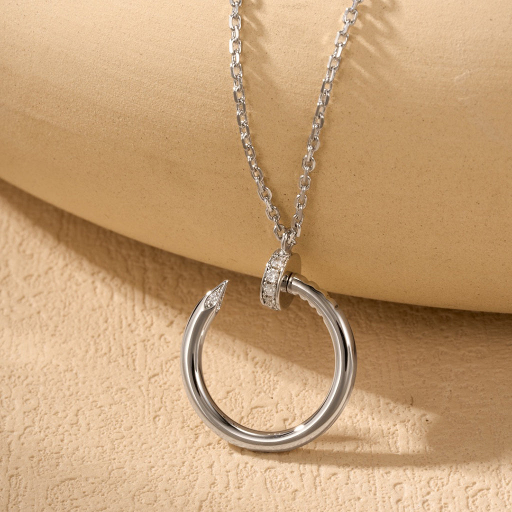 [Eterna Jewels]JUSTE NECKLACE HALF DIAMOND