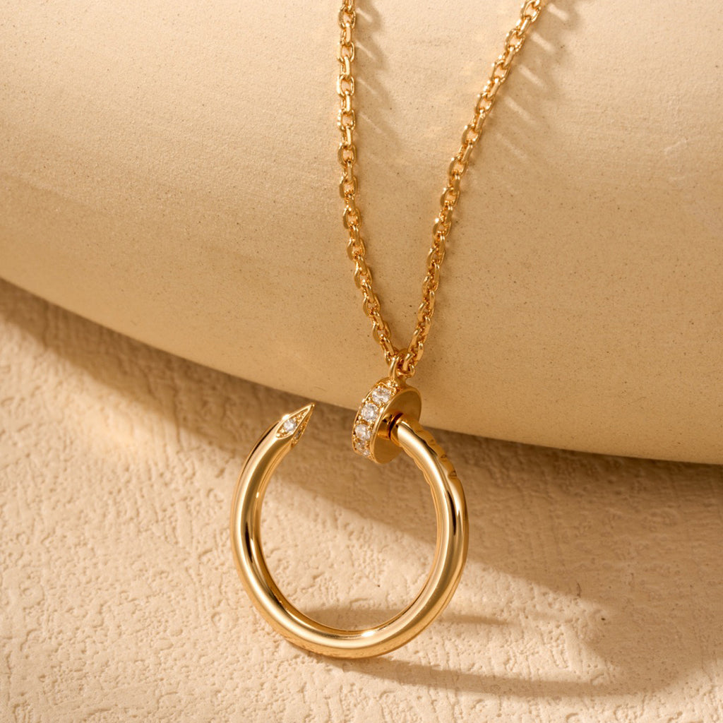 [Eterna Jewels]JUSTE NECKLACE HALF DIAMOND