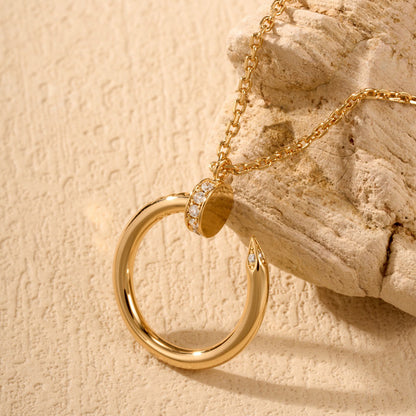 [Eterna Jewels]JUSTE NECKLACE HALF DIAMOND