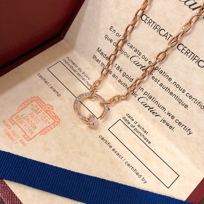 [Eterna Jewels]JUSTE NECKLACE FULL DIAMONDS