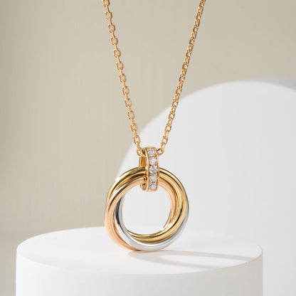 [Eterna Jewels]TRINITY MEDIUM  DIAMONDS NECKLACE