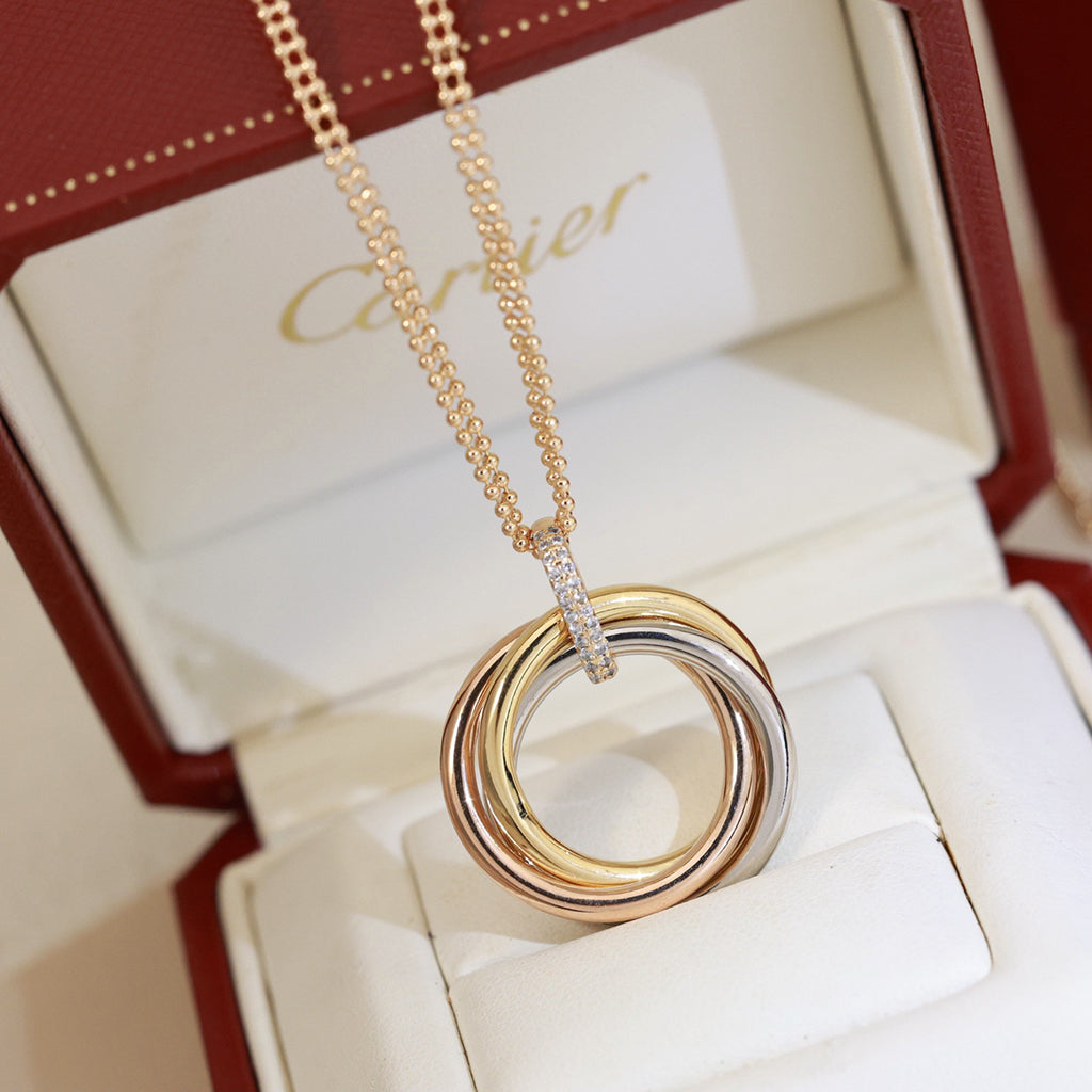 [Eterna Jewels]TRINITY MEDIUM  DIAMONDS NECKLACE