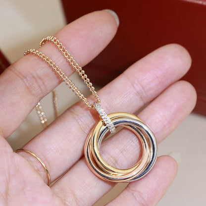 [Eterna Jewels]TRINITY MEDIUM  DIAMONDS NECKLACE
