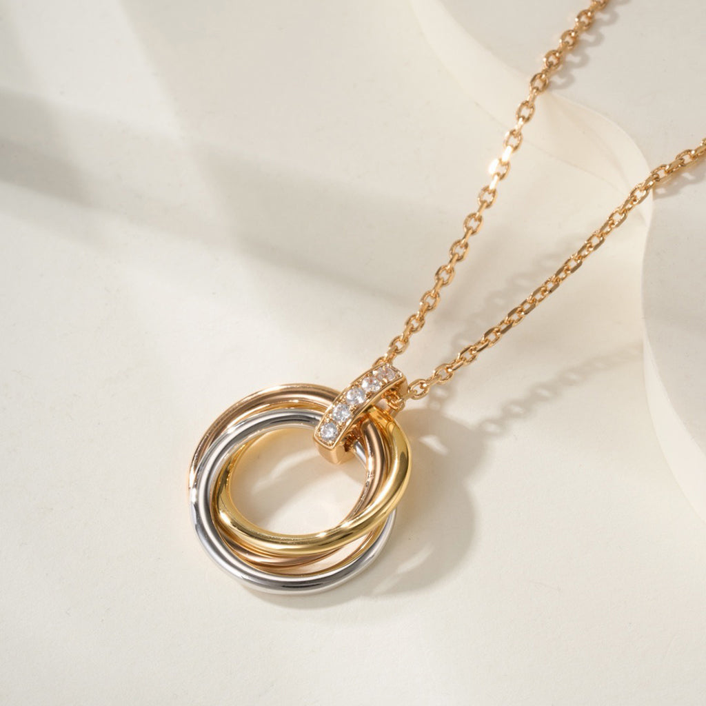 [Eterna Jewels]TRINITY MEDIUM  DIAMONDS NECKLACE
