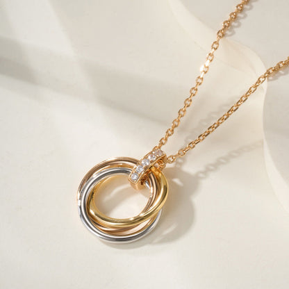 [Eterna Jewels]TRINITY MEDIUM  DIAMONDS NECKLACE