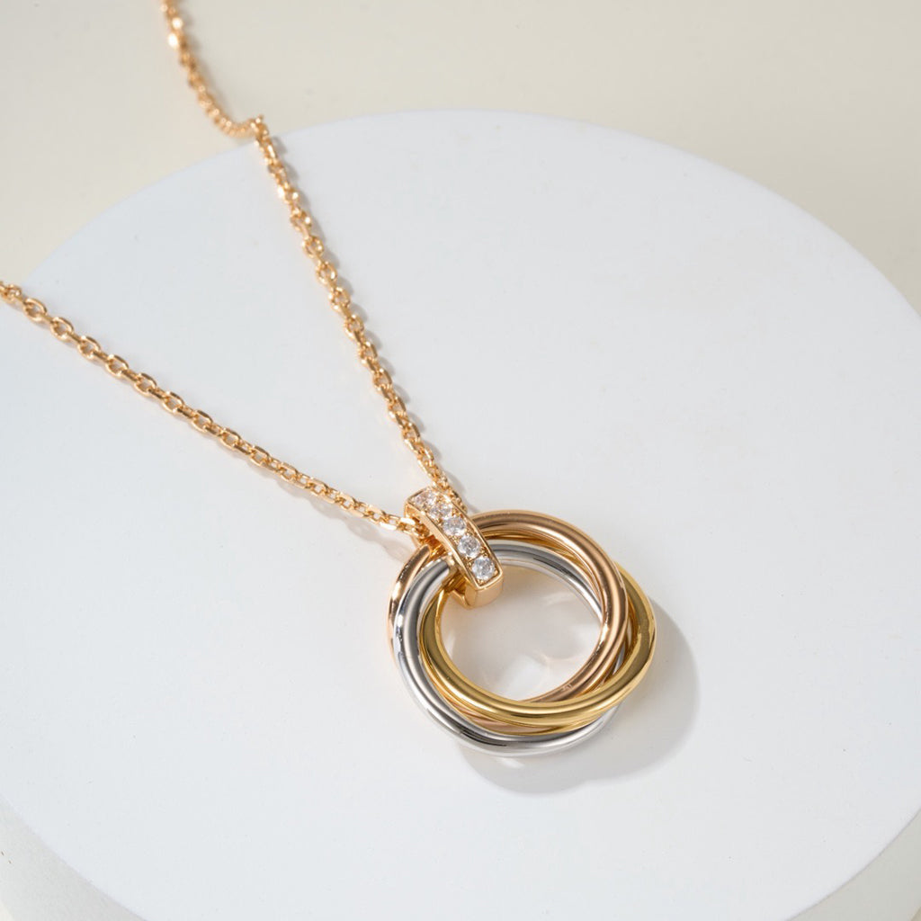 [Eterna Jewels]TRINITY MEDIUM  DIAMONDS NECKLACE