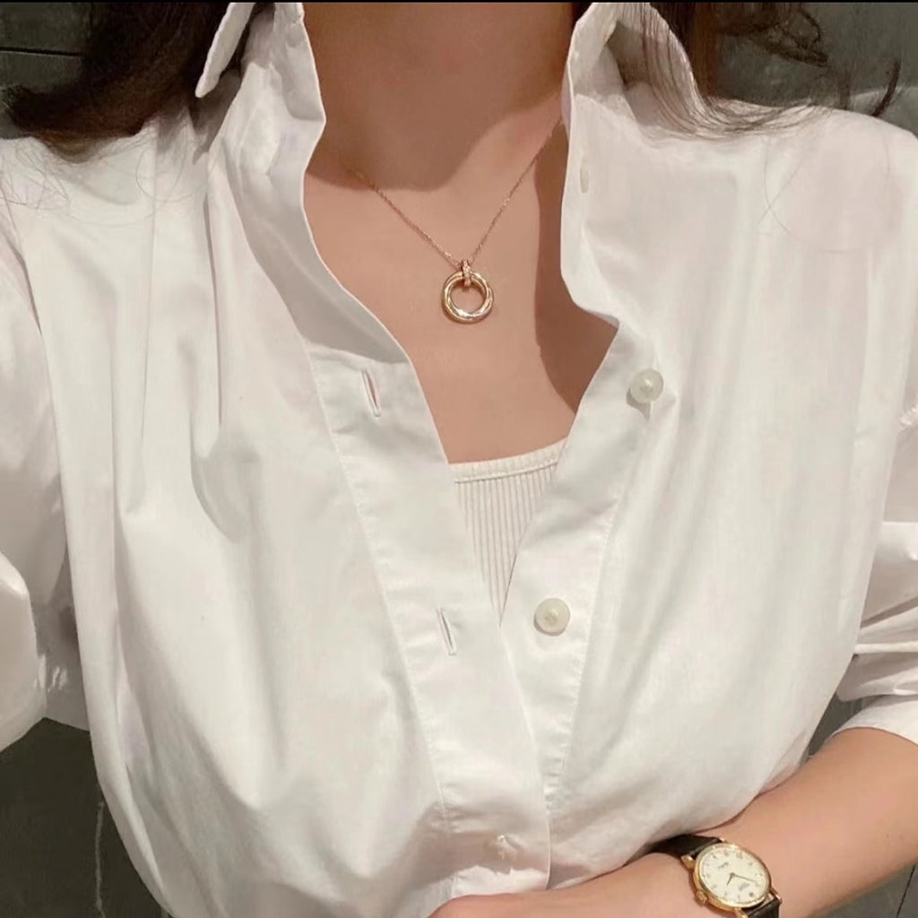 [Eterna Jewels]TRINITY MEDIUM  DIAMONDS NECKLACE