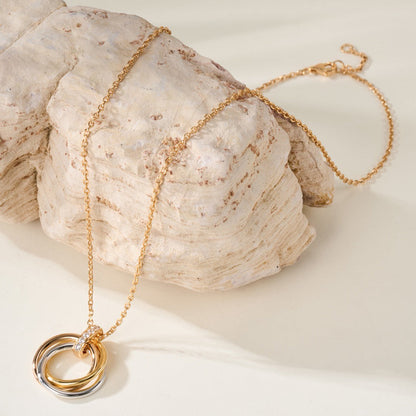 [Eterna Jewels]TRINITY MEDIUM  DIAMONDS NECKLACE