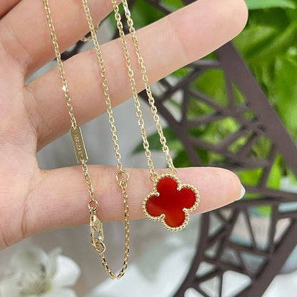[Eterna Jewels]KLEE 15MM KARNEOL EINZELBLUMEN-HALSKE_NO_TRANSLATION_FOUND