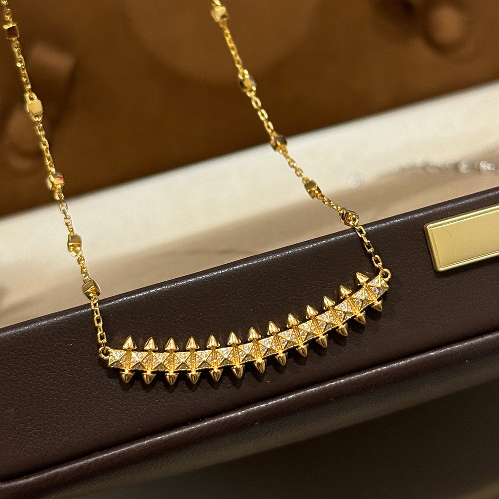 [Eterna Jewels]CLASH  SMALL FULL DIAMOND NECKLACE