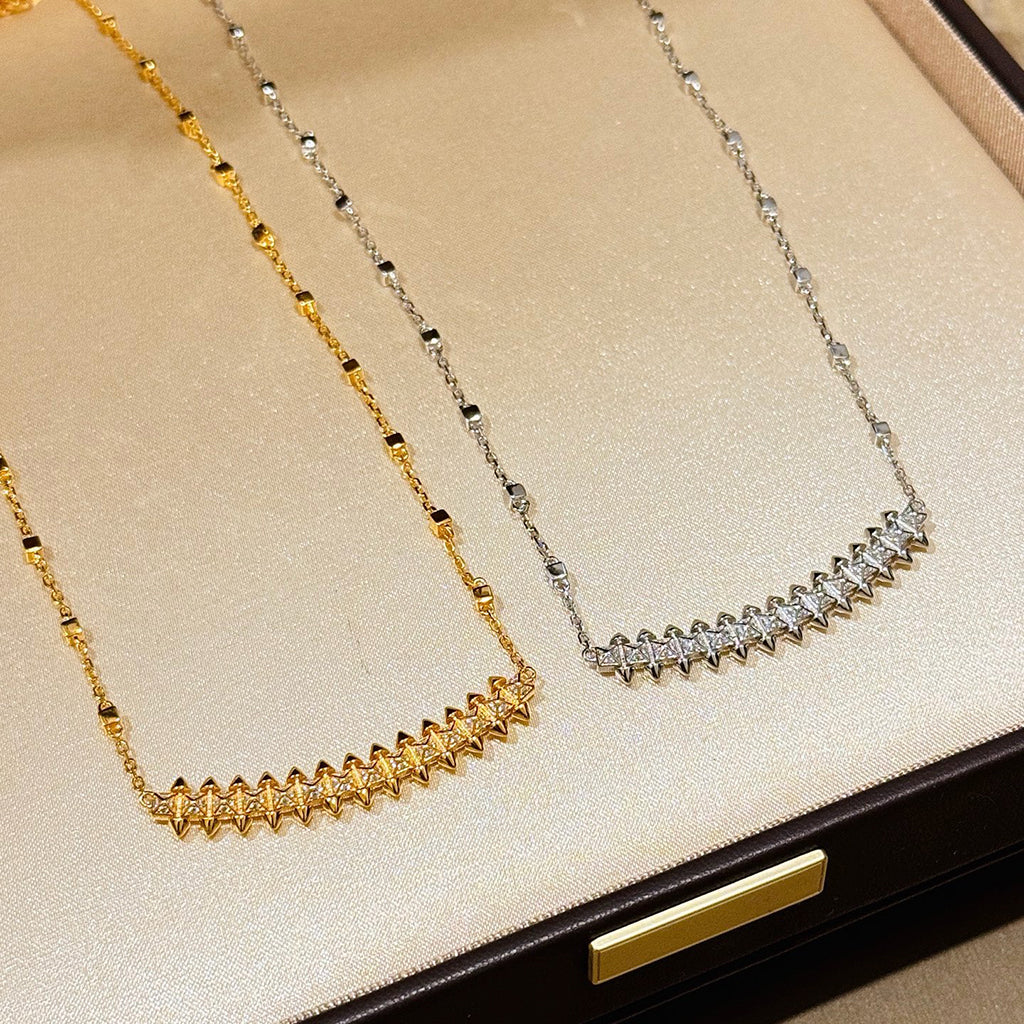 [Eterna Jewels]CLASH  SMALL FULL DIAMOND NECKLACE
