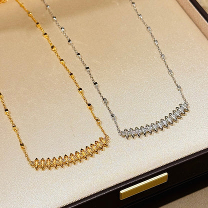 [Eterna Jewels]CLASH  SMALL FULL DIAMOND NECKLACE