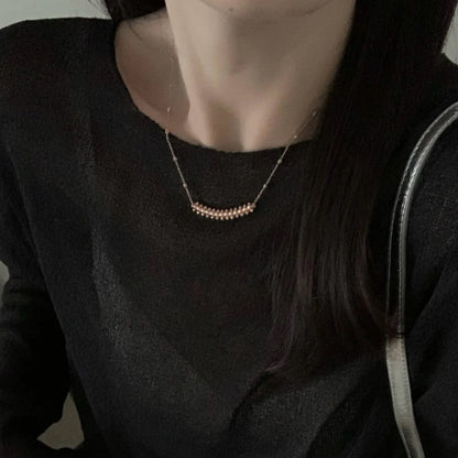 [Eterna Jewels]CLASH  SMALL FULL DIAMOND NECKLACE