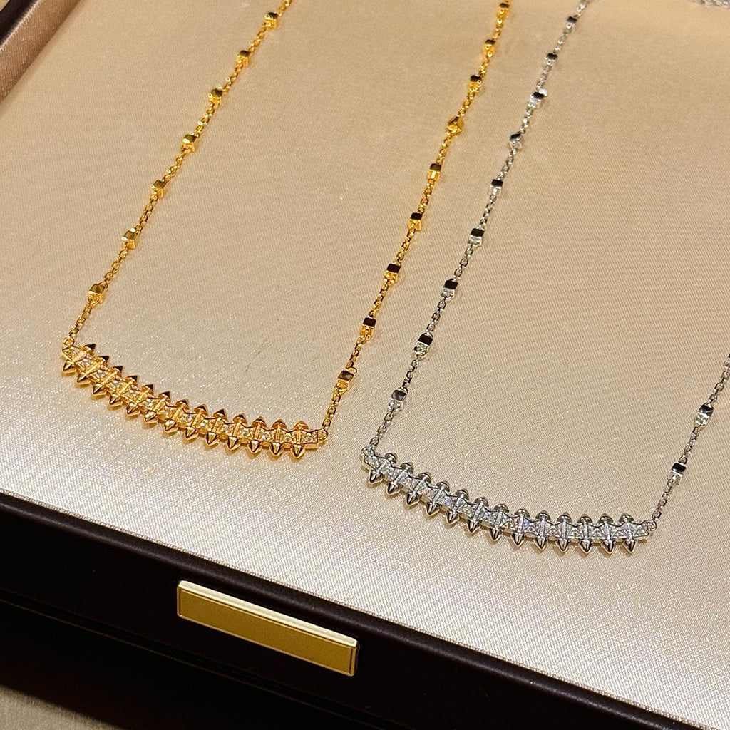 [Eterna Jewels]CLASH  SMALL FULL DIAMOND NECKLACE