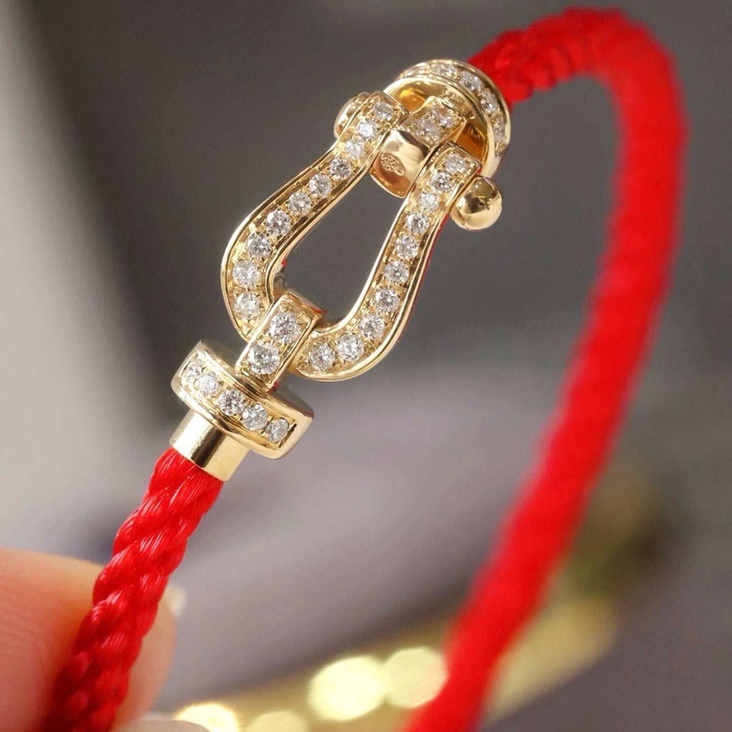 [Eterna Jewels]FORCE GROSSES HUFEISEN-VOLLDIAMANT-ARMBAND ROSÉGOLD