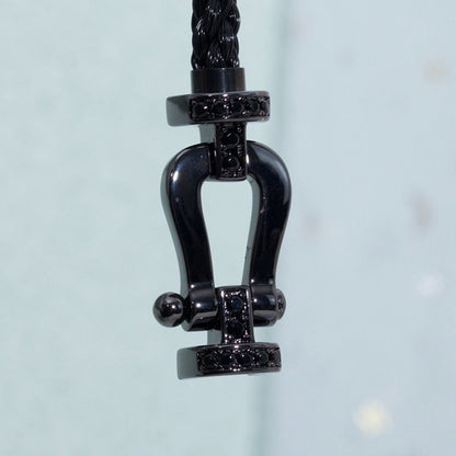 [Eterna Jewels]FORCE LARGE SERIE HUFEISEN SCHWARZ SAMURAI ARMBAND