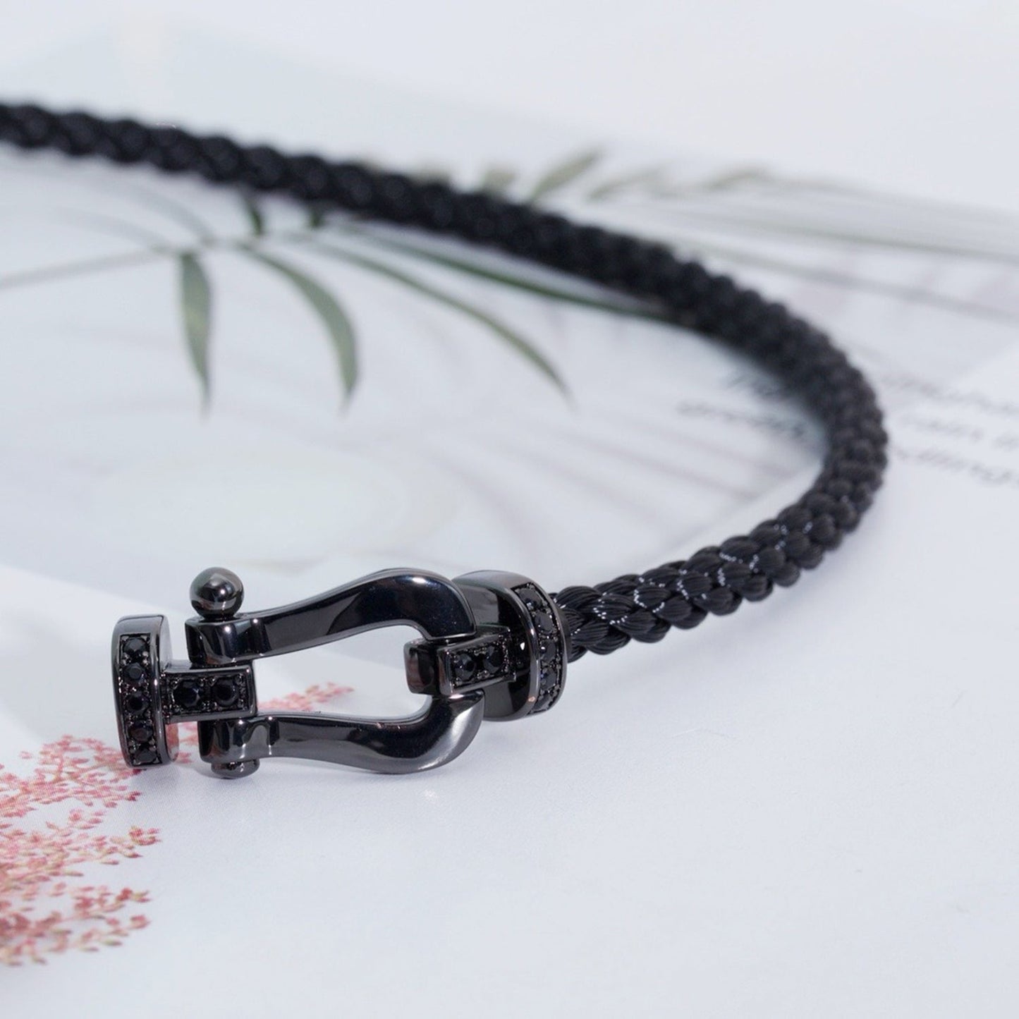 [Eterna Jewels]FORCE LARGE SERIE HUFEISEN SCHWARZ SAMURAI ARMBAND
