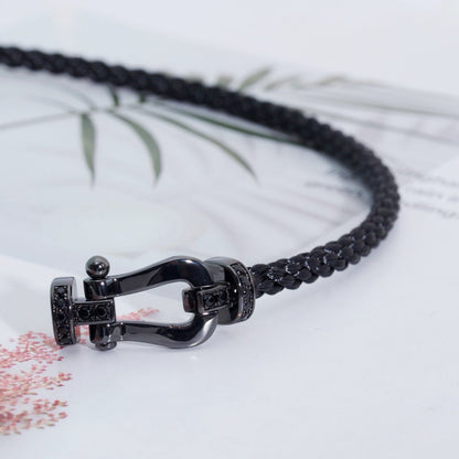 [Eterna Jewels]FORCE LARGE SERIE HUFEISEN SCHWARZ SAMURAI ARMBAND