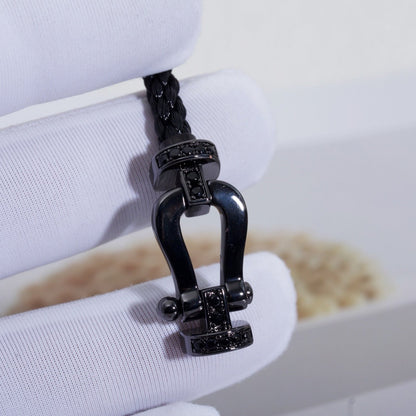 [Eterna Jewels]FORCE LARGE SERIE HUFEISEN SCHWARZ SAMURAI ARMBAND