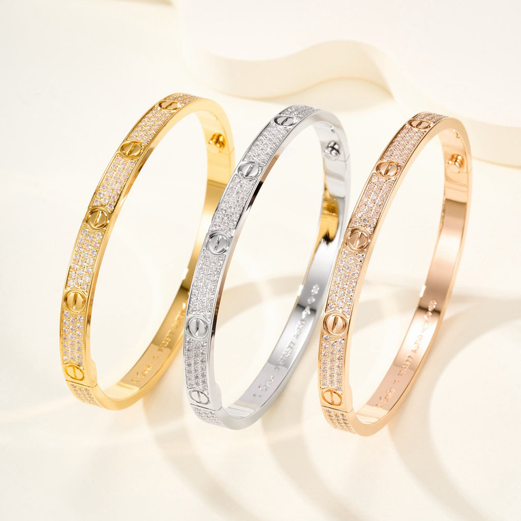 [Eterna Jewels]LOVE BRACELET 4.8MM DIAMOND-PAVED