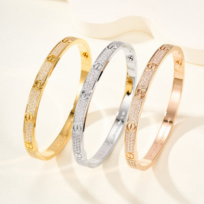 [Eterna Jewels]LOVE BRACELET 4.8MM DIAMOND-PAVED