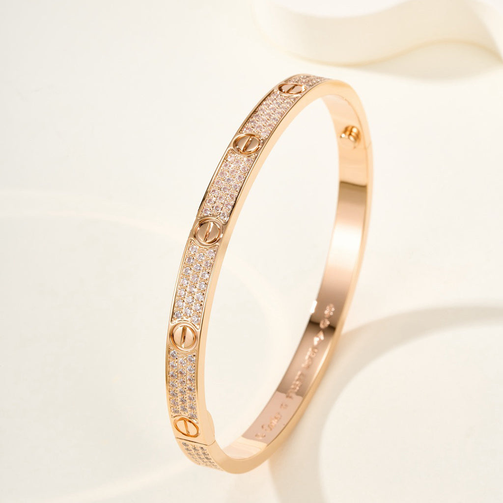 [Eterna Jewels]LOVE BRACELET 4.8MM DIAMOND-PAVED