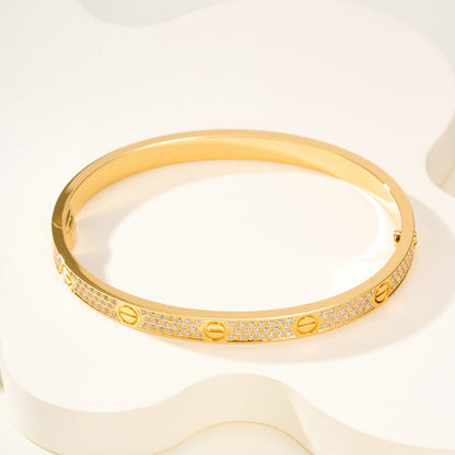 [Eterna Jewels]LOVE BRACELET 4.8MM DIAMOND-PAVED