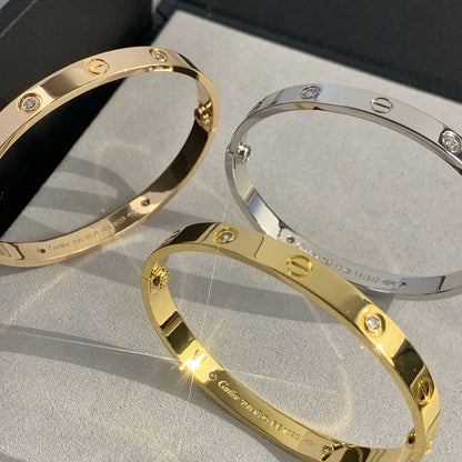 [Eterna Jewels]LOVE BRACELET 6.1MM 4 DIAMONDS