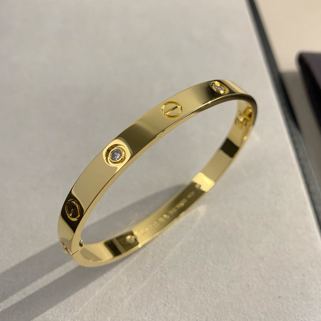 [Eterna Jewels]LOVE BRACELET 6.1MM 4 DIAMONDS