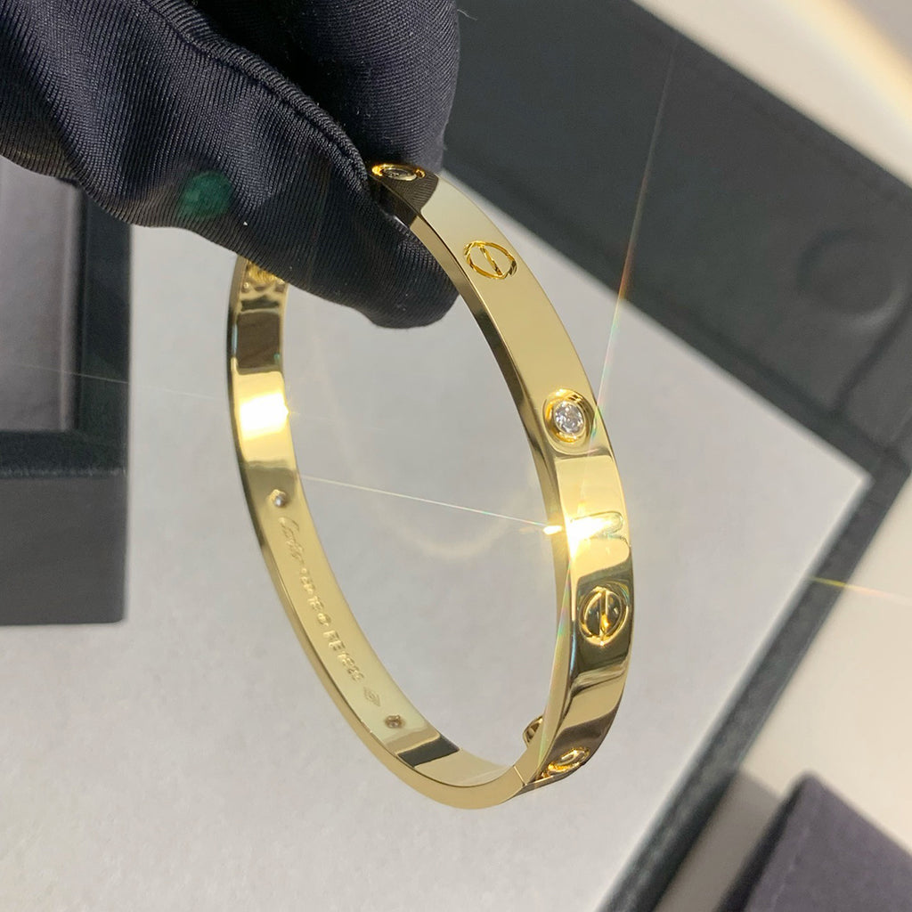 [Eterna Jewels]LOVE BRACELET 6.1MM 4 DIAMONDS