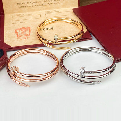 [Eterna Jewels]JUSTE BRACELET 3.5MM DOUBLE ROW DIAMOND