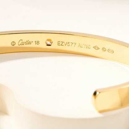 [Eterna Jewels]LOVE BRACELET 6.1MM 1 DIAMOND OPEN CUFF