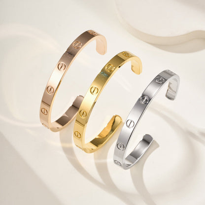 [Eterna Jewels]LOVE BRACELET 6.1MM OPEN CUFF