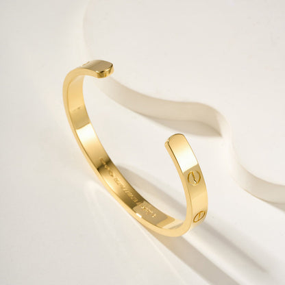 [Eterna Jewels]LOVE BRACELET 6.1MM OPEN CUFF