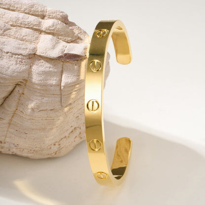 [Eterna Jewels]LOVE BRACELET 6.1MM OPEN CUFF