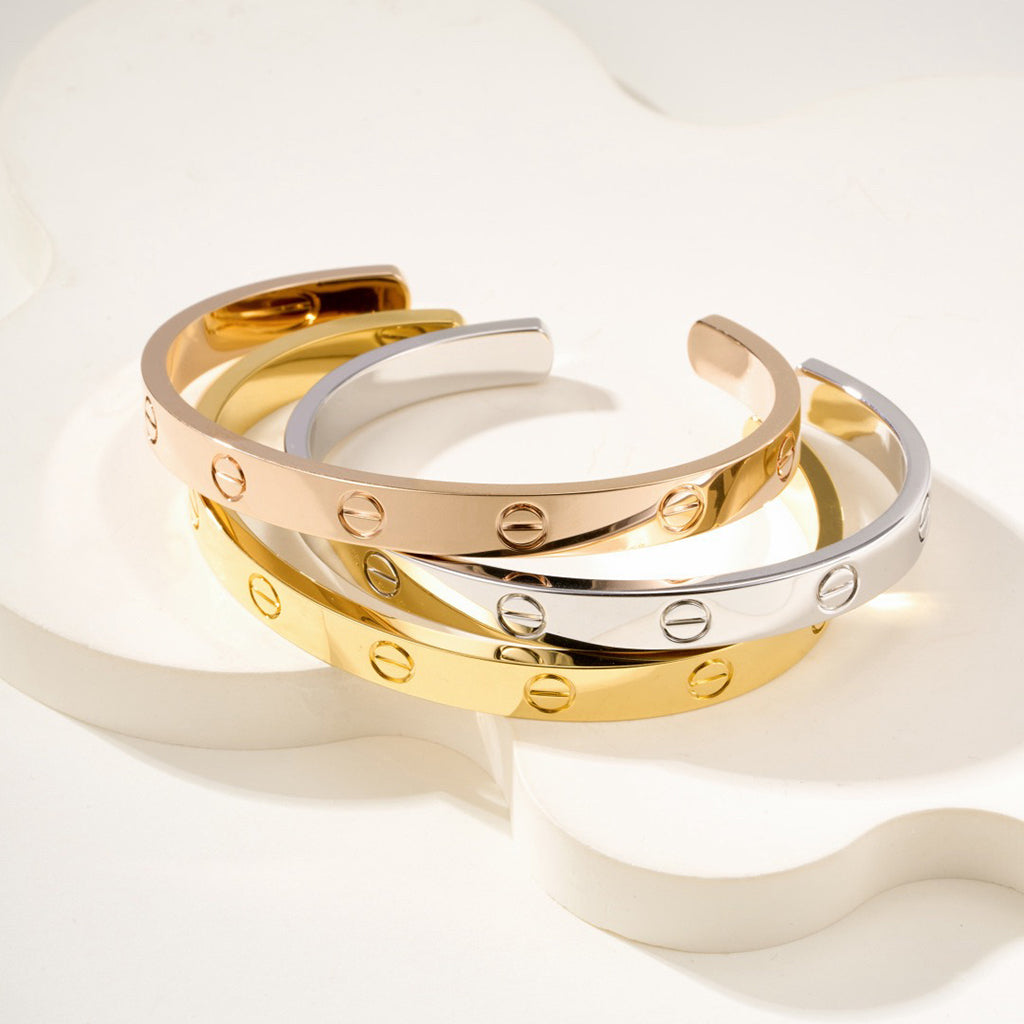 [Eterna Jewels]LOVE BRACELET 6.1MM OPEN CUFF
