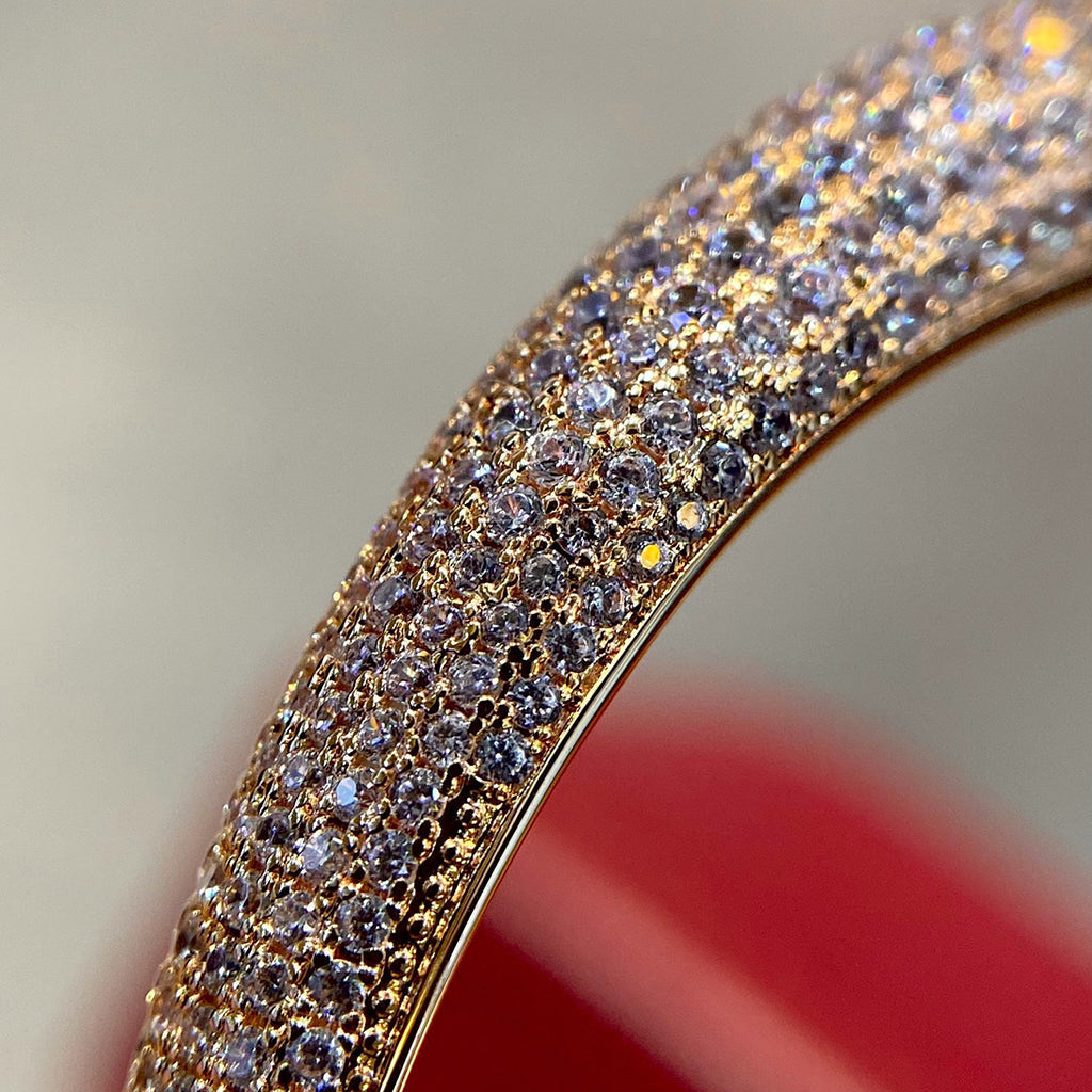 [Eterna Jewels]PANTHERE HALF DIAMOND OPEN BRACELET