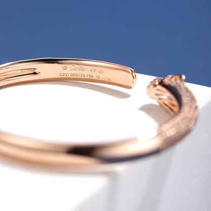 [Eterna Jewels]PANTHERE FULL DIAMOND OPEN BRACELET